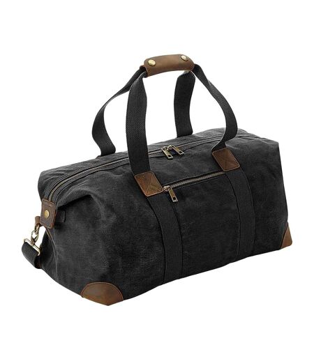Heritage Leather Handled Holdall One Size Black Quadra