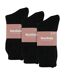 Ladies 6 Pack 100% Cotton Breathable Soft Socks-2