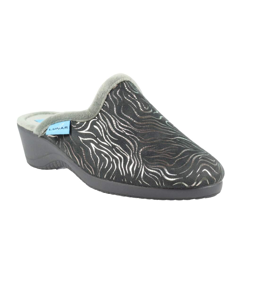 Chaussons darlene femme gris Lunar-1