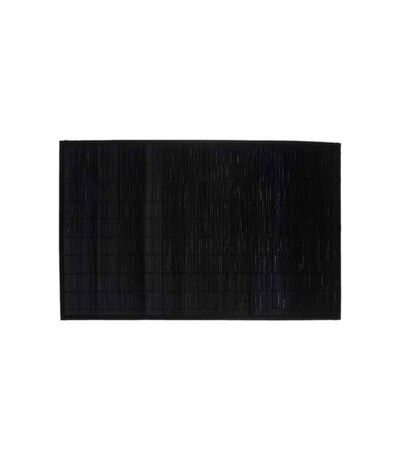 Tapis en Bambou Latte 120x170cm Noir