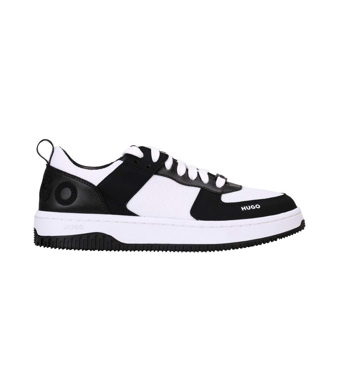 Womens/ladies Kilian Leather Trainers Pink Hugo-4