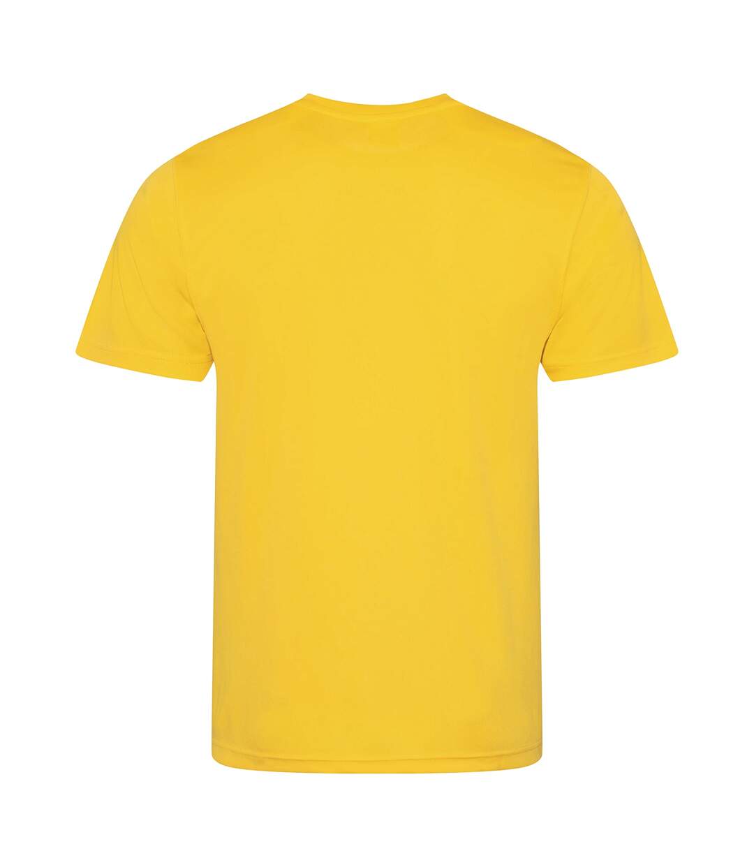 Just Cool Mens Performance Plain T-Shirt (Gold)