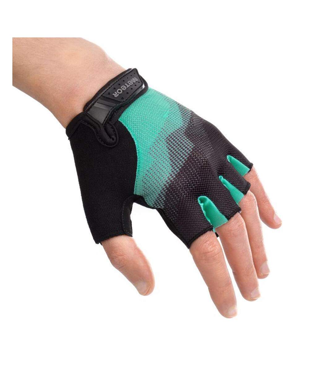Gants De Cyclisme Mx22 Menthe Noir Meteor-3
