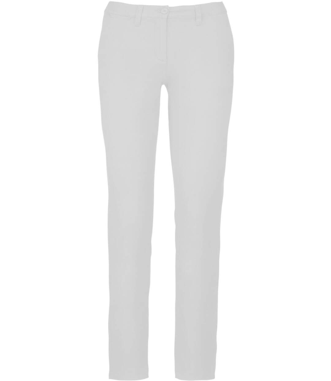 pantalon chino pour femme - K741 - blanc