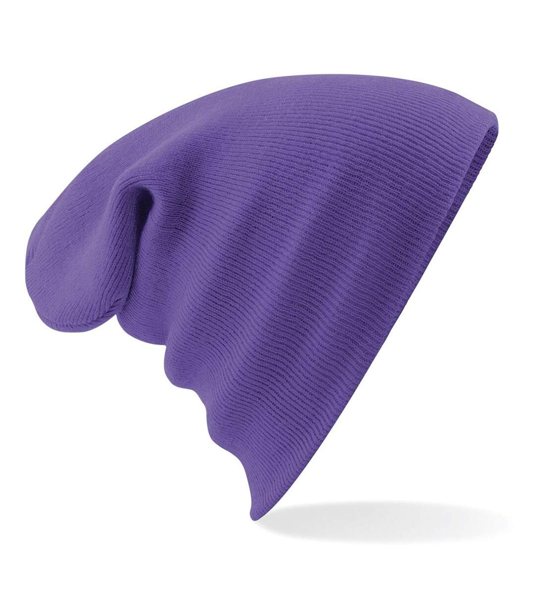 Bonnet tricoté unisexe violet Beechfield