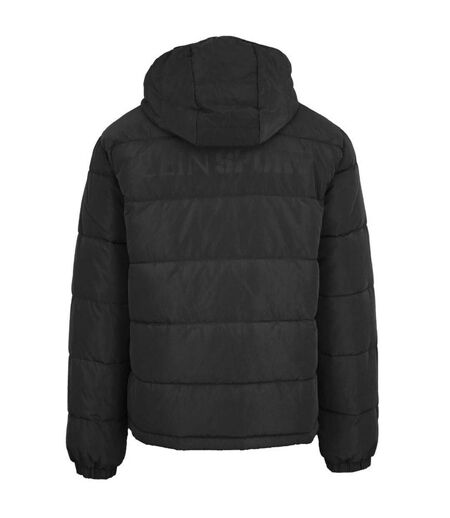 Doudoune Matelassée Motif Logo Adulte Noir Plein Sport