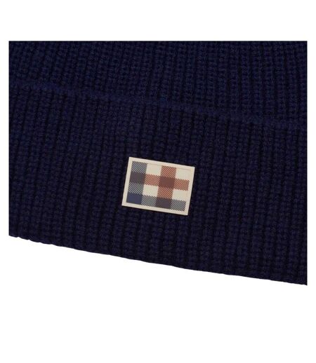 Unisex Adult Active Wool Blend Beanie Navy Blue Aquascutum