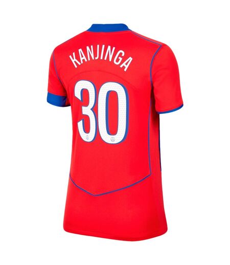 Maillot Third Motif/style Paris Saint-germain Femme Rouge Bleu Nike