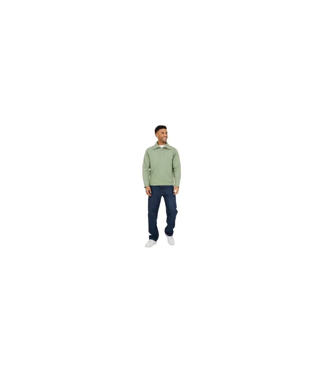 Sweat Homme Vert Turquoise Pâle Brave Soul-1