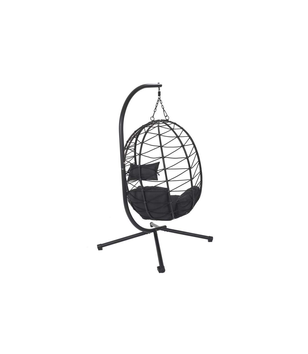 Fauteuil Suspendu Zadar 109cm Noir-5