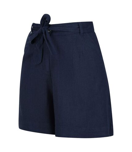 Regatta Womens/Ladies Sabela Paper Bag Shorts (Blue Opal) - UTRG7393