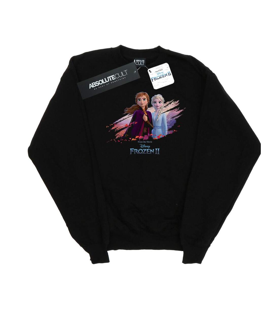 Disney - Sweat FROZEN ELSA AND ANNA NATURE IS BEAUTIFUL - Femme (Noir) - UTBI18729-1