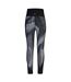 Legging Motif/style Abstrait Femme Noir Reebok-2