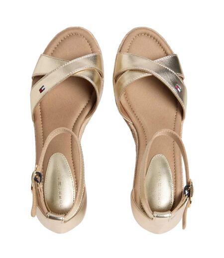 Sandales Femme Jaune Or Tommy Hilfiger