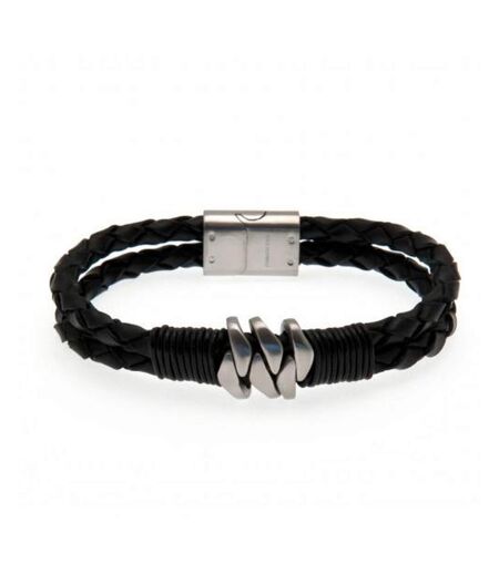 Liverpool FC Leather Bracelet (Black) (One Size) - UTTA995