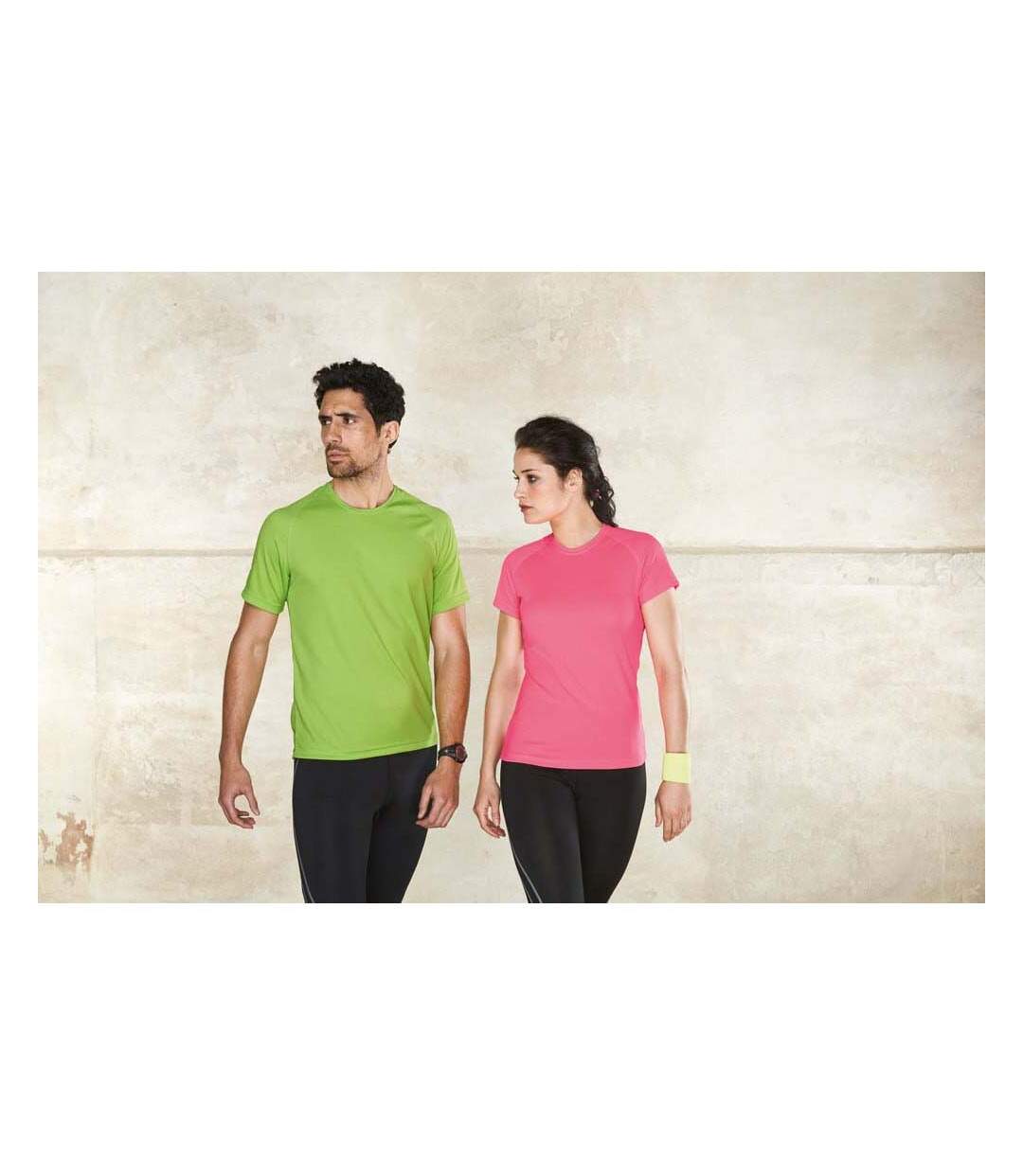 T-shirt sport homme vert citron Kariban