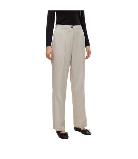 Womens/ladies Vmrita Regular Trousers Silver Vero Moda