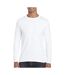 T-shirt À Manches Longues Hommes Blanc Gildan-1