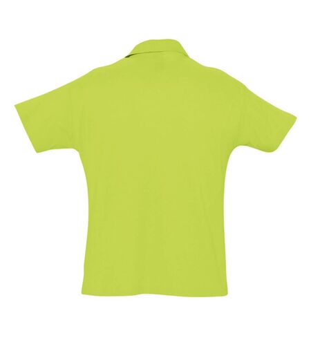 SOLS Mens Summer II Pique Short Sleeve Polo Shirt (Apple Green) - UTPC318