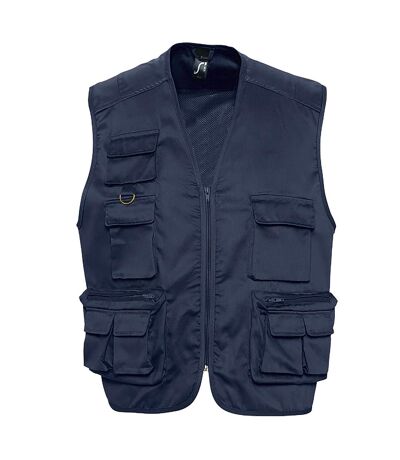 SOLS Wild Unisex Full Zip Waistcoat Bodywarmer Jacket (Navy)