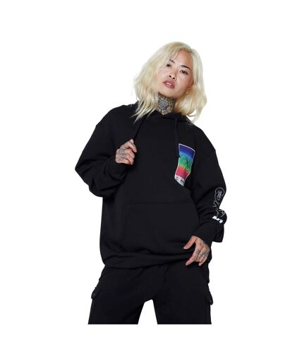 Unisex adult square spectrum continu8 boxy hoodie black Hype