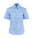 Chemisier Manches Courtes Commerce Femme Bleu Clair Kustom Kit-1