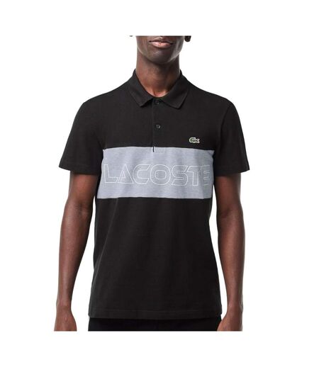 Polo noir/gris homme lacoste ph1470