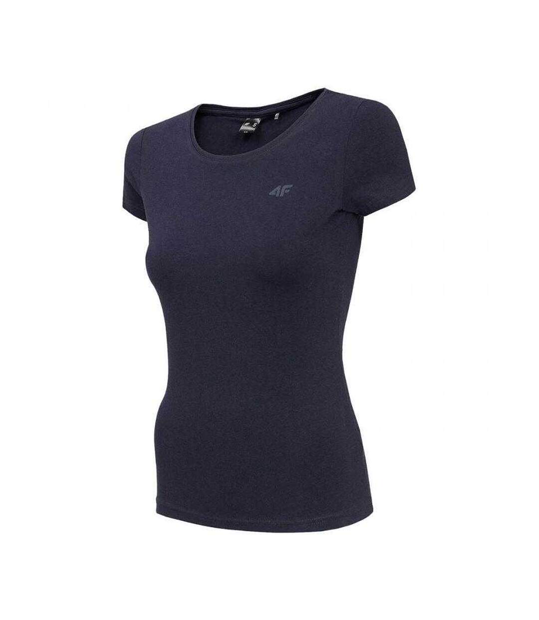 Womens/ladies T-shirt Navy Blue 4F-2