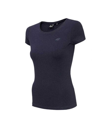 Womens/ladies T-shirt Navy Blue 4F