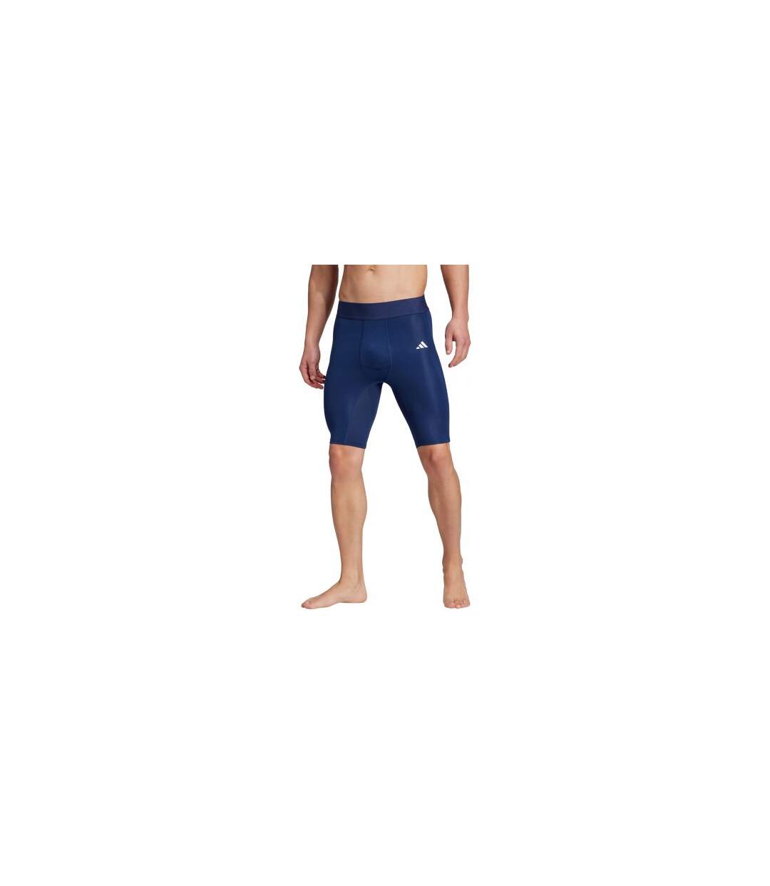 Short De Compression Techfit Homme Blanc Adidas-1