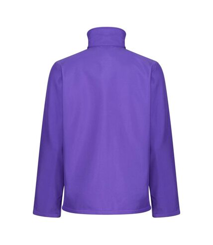 Regatta Standout Mens Ablaze Printable Soft Shell Jacket (Purple/Black)