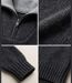 CHALLENGER PRIMO5 — Pull camionneur col camionneur noir/anth : chaleur et style authentique-3