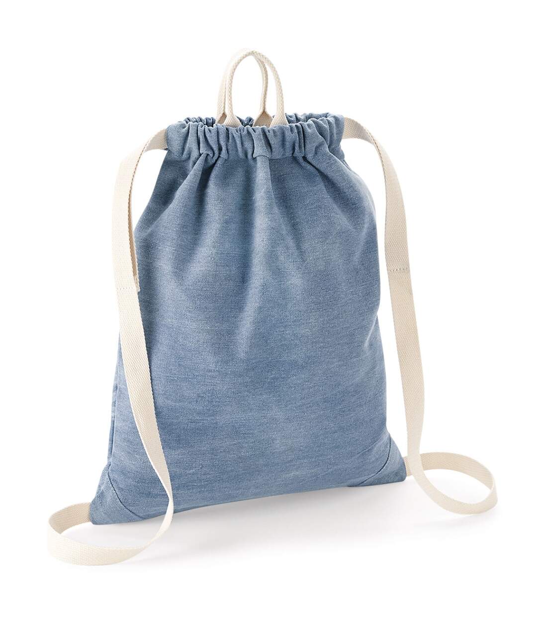 Sac À Cordon Taille Unique Denim Clair Bagbase-1