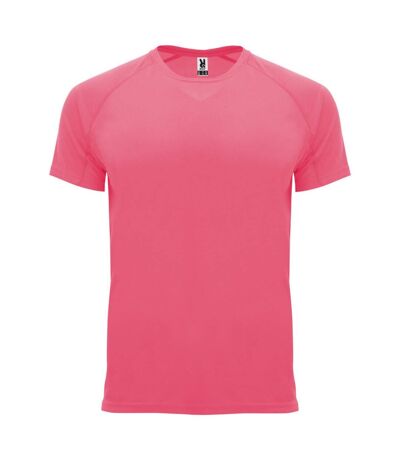 Roly Mens Bahrain Short-Sleeved Sports T-Shirt (Fluorescent Lady Pink) - UTPF4339