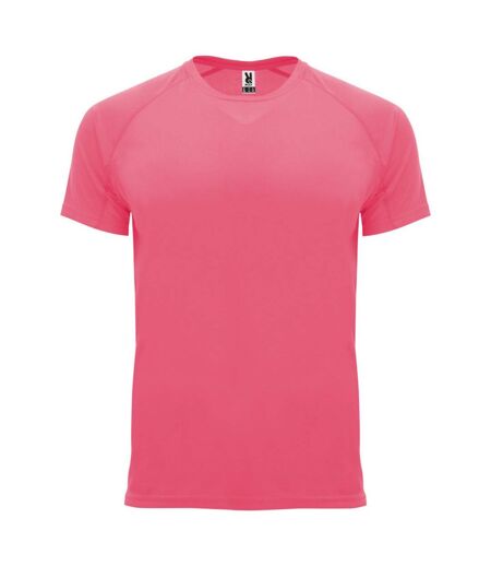 Roly Mens Bahrain Short-Sleeved Sports T-Shirt (Fluorescent Lady Pink) - UTPF4339