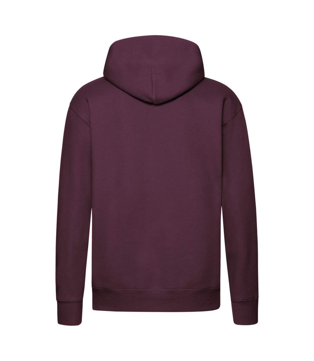 Mens Premium Hoodie Burgundy Fruit Of The Loom-2