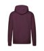 Mens Premium Hoodie Burgundy Fruit Of The Loom-2