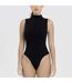 Ladies Essentials Sleeveless Turtleneck Bodysuit Sculpting Recycled Stretch Fit-4