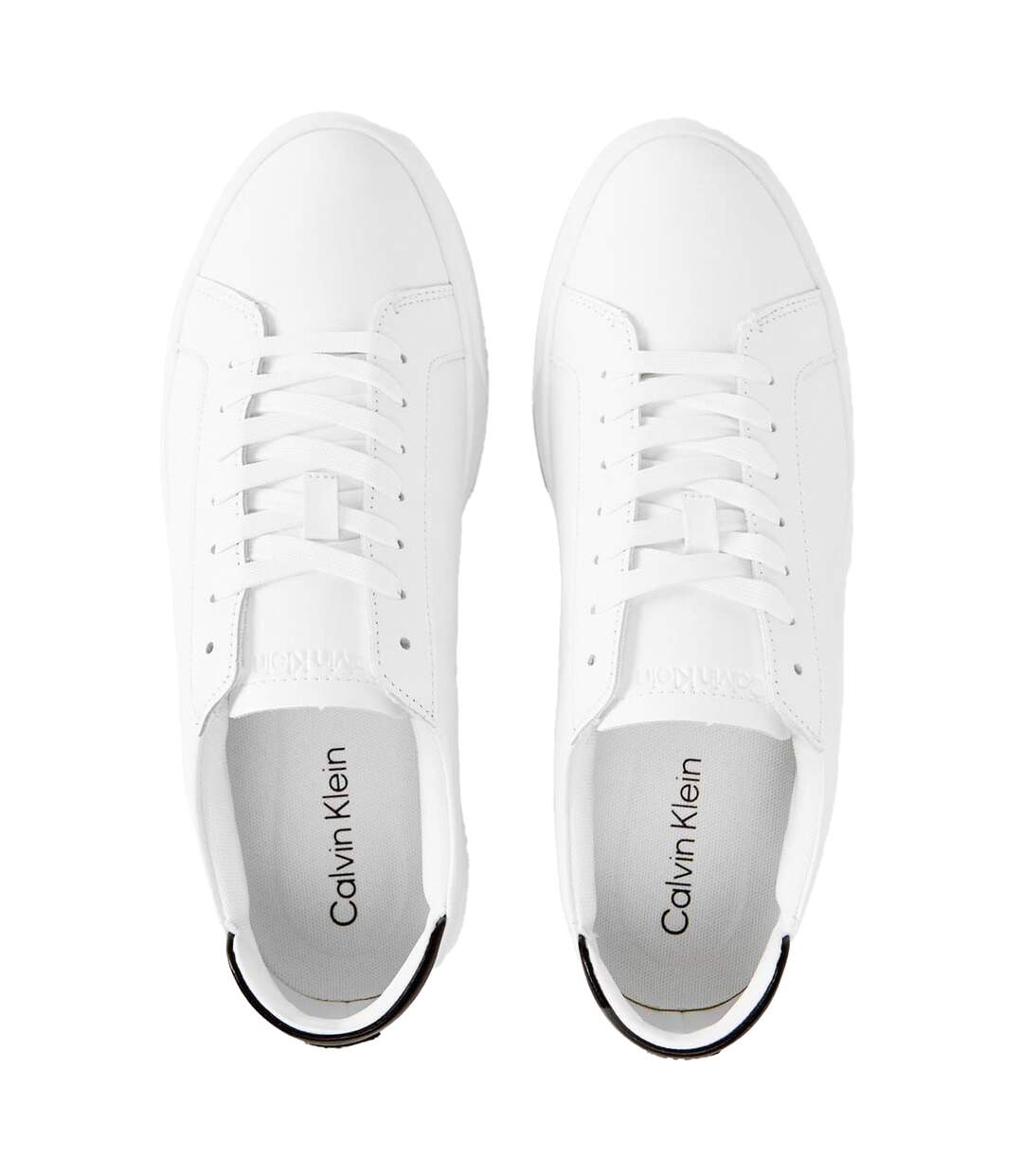Tennis Motif/style Logo Basket Homme Blanc Noir Calvin Klein-3