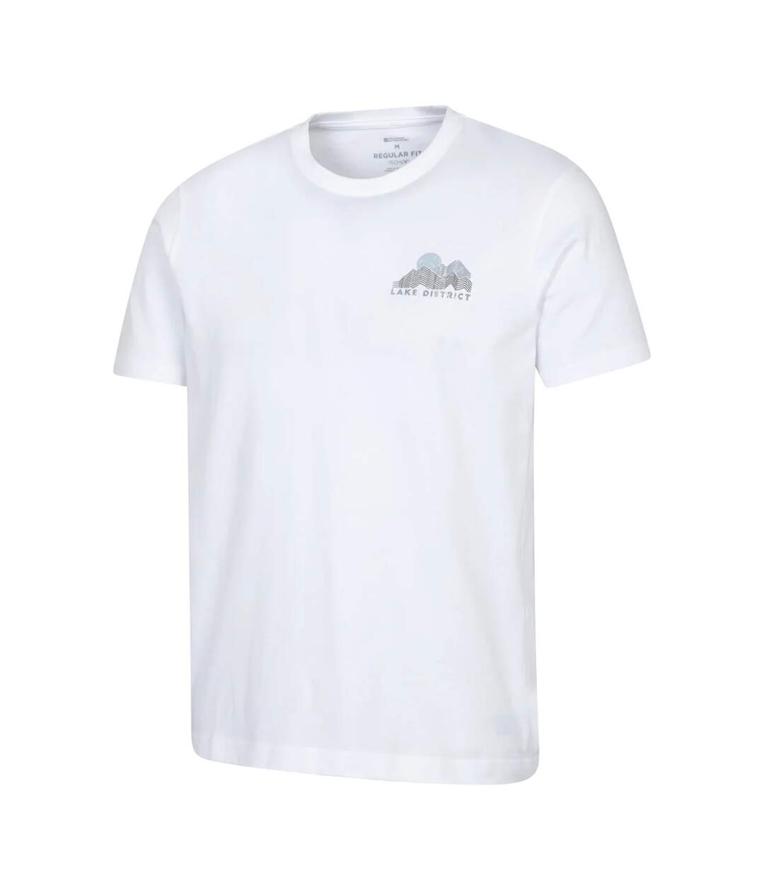 T-shirt Motif/style Imprimé Sur Poitrine Lake District Homme Blanc Cassé Mountain Warehouse-3