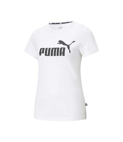 T-shirt Blanc Femme  Puma Logo 586774-02 - M