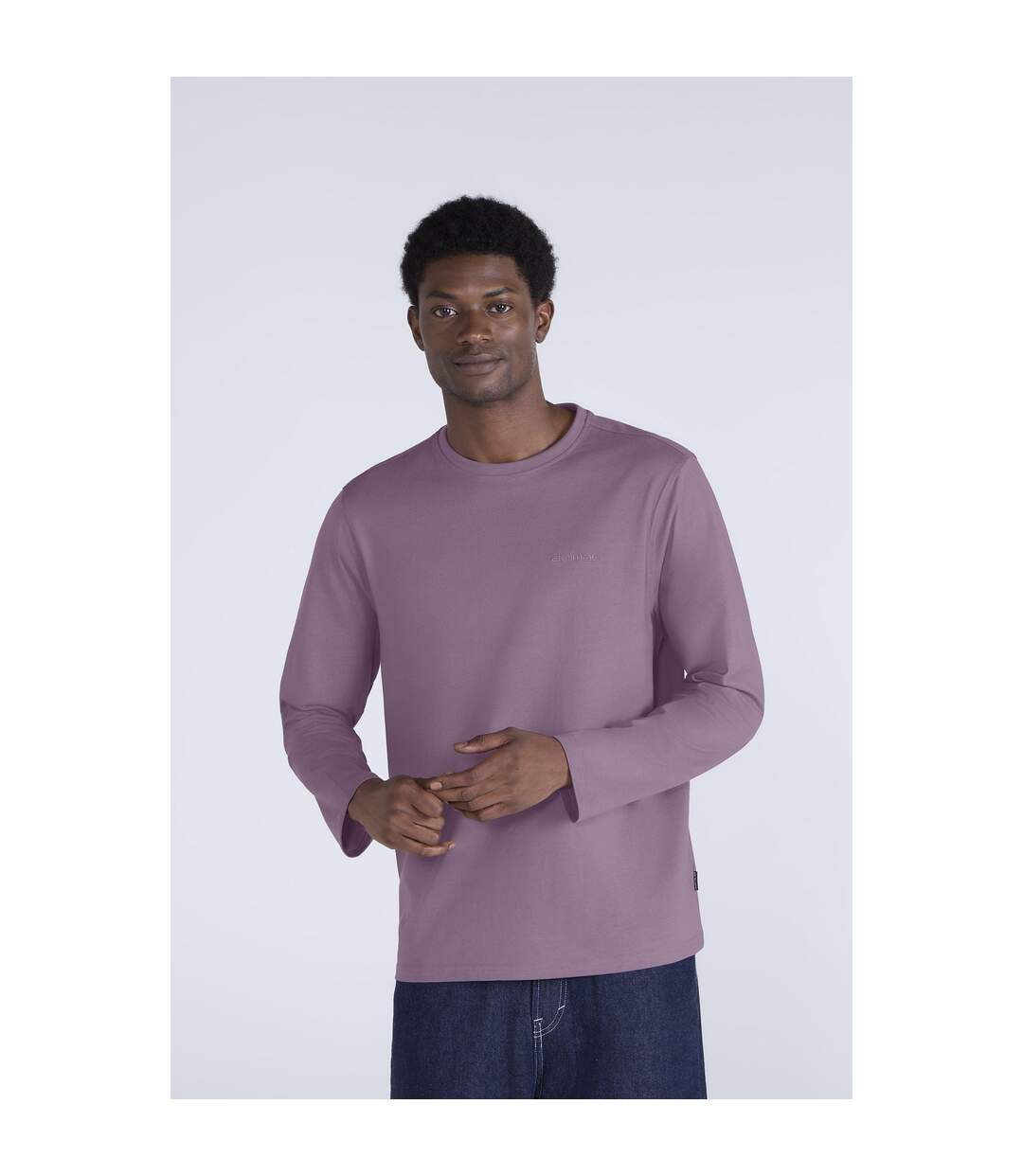 Mens Otis Long-sleeved T-shirt Purple Animal-1