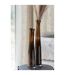 Vase Cylindrique en Verre Lester 60cm Marron Foncé-3