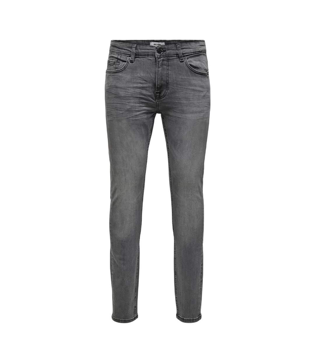 Jean Homme Denim Gris Only And Sons-2