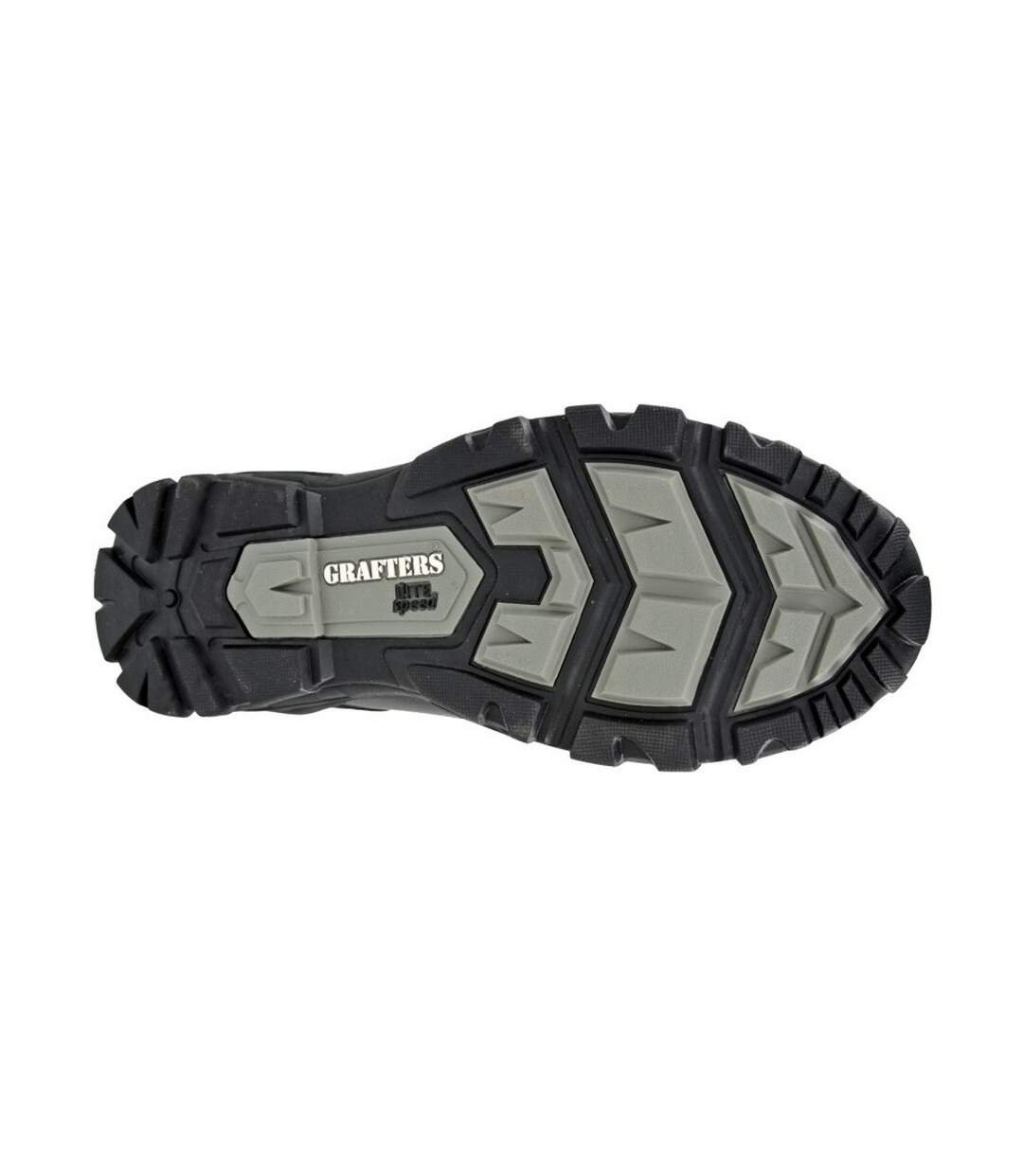 Mens Tiger Leather Combat Boots Black Grafters-2