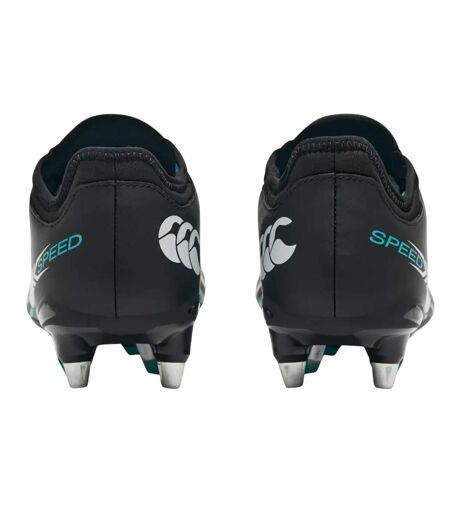 Chaussures De Rugby Pour Terrain Souple Speed Falcon 2.0 Team Homme Noir Bleu Canterbury
