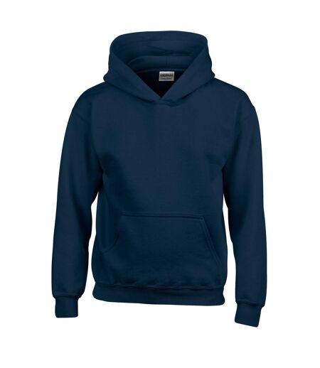 Sweat à capuche enfant bleu marine Gildan