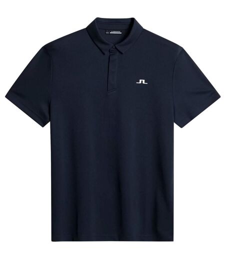 Mens Collared Short-sleeved Polo Shirt Navy J.Lindeberg