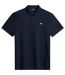 Mens Collared Short-sleeved Polo Shirt Navy J.Lindeberg-2