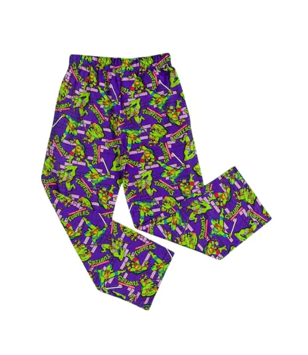 Pantalon De Détente Motif/style Mur Homme Violet Vert Teenage Mutant Ninja Turtles